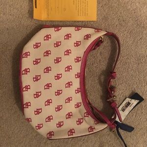 Dooney and Burke bucket bag in pink